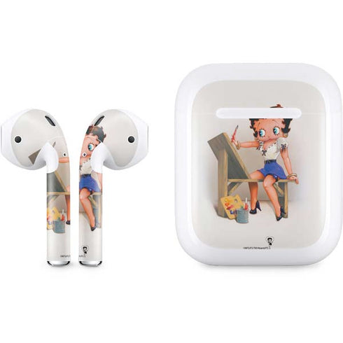 Betty Boop The Artist Apple AirPods Skin