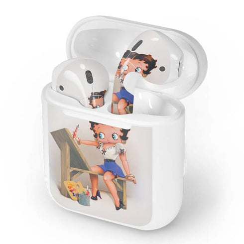 Betty Boop The Artist Apple AirPods Skin