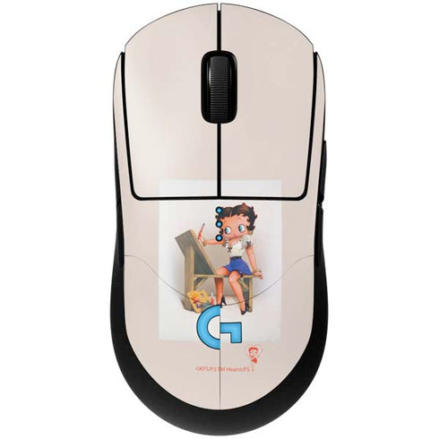 Betty Boop The Artist G Pro Wireless Gaming Mouse Skin