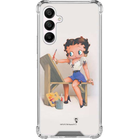 Betty Boop The Artist Galaxy A16 5G Clear Case