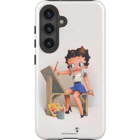 Betty Boop The Artist Galaxy S25 Plus Impact Case