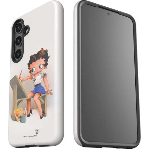 Betty Boop The Artist Galaxy S25 Plus Impact Case