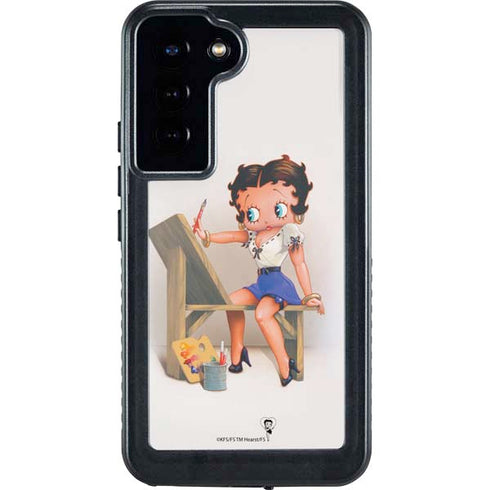 Betty Boop The Artist Galaxy S24 Plus Waterproof Case