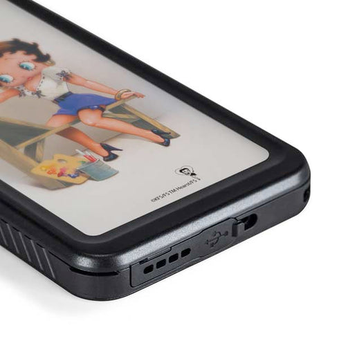 Betty Boop The Artist Galaxy S24 Plus Waterproof Case