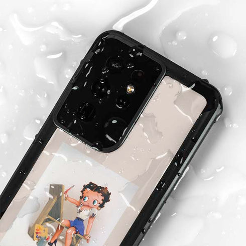 Betty Boop The Artist Galaxy S24 Ultra Waterproof Case