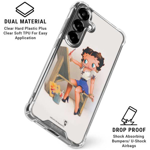 Betty Boop The Artist Galaxy S26 Plus Clear Case
