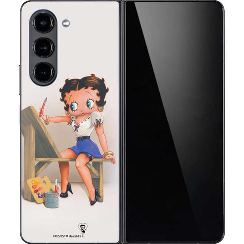 Betty Boop The Artist Galaxy Z Fold5 5G Skin