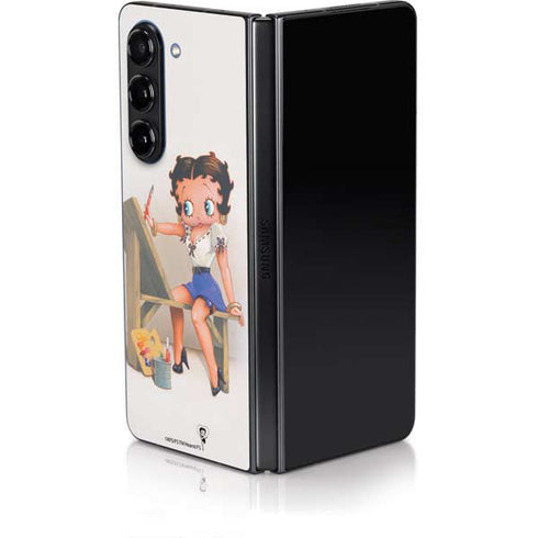 Betty Boop The Artist Galaxy Z Fold5 5G Skin