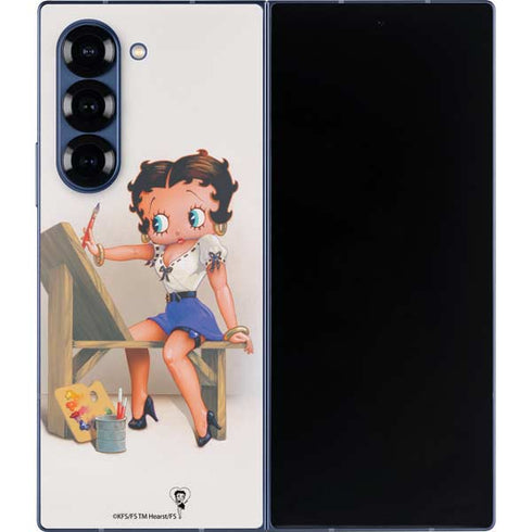 Betty Boop The Artist Galaxy Z Fold6 Skin