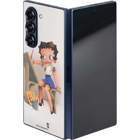 Betty Boop The Artist Galaxy Z Fold6 Skin