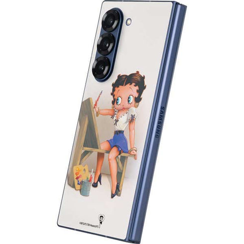 Betty Boop The Artist Galaxy Z Fold6 Skin