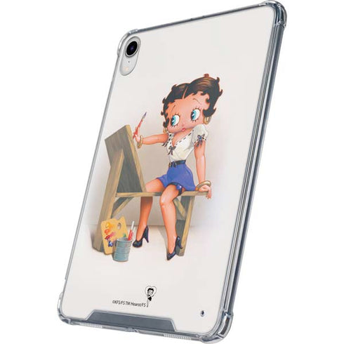 Betty Boop The Artist iPad 11th Gen (2025) Clear Case