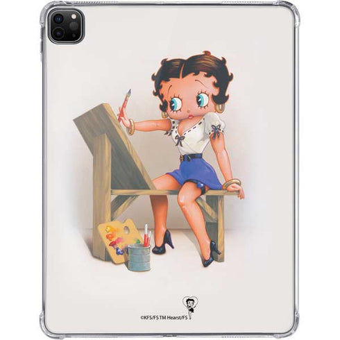 Betty Boop The Artist iPad Pro 11in (2024) Clear Case