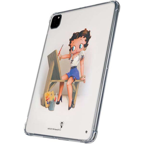 Betty Boop The Artist iPad Pro 11in (2024) Clear Case