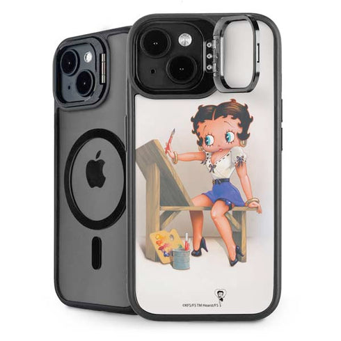 Betty Boop The Artist iPhone 13 Kickstand Case