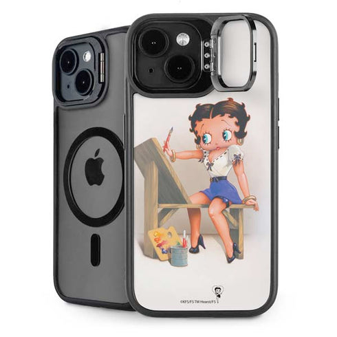Betty Boop The Artist iPhone 15 Plus Kickstand Case