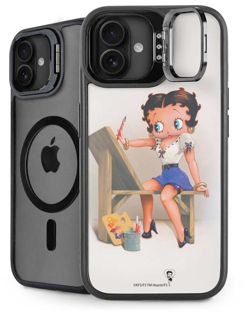 Betty Boop The Artist iPhone 16 Plus Kickstand Case