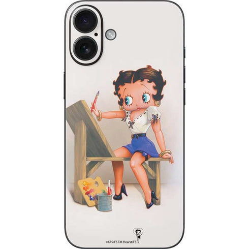 Betty Boop The Artist iPhone 16 Plus Skin