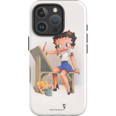 Betty Boop The Artist iPhone 16 Pro Impact Case