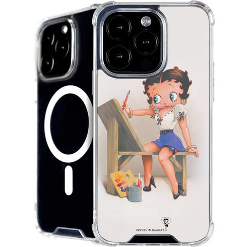 Betty Boop The Artist iPhone 16 Pro Max MagSafe Case