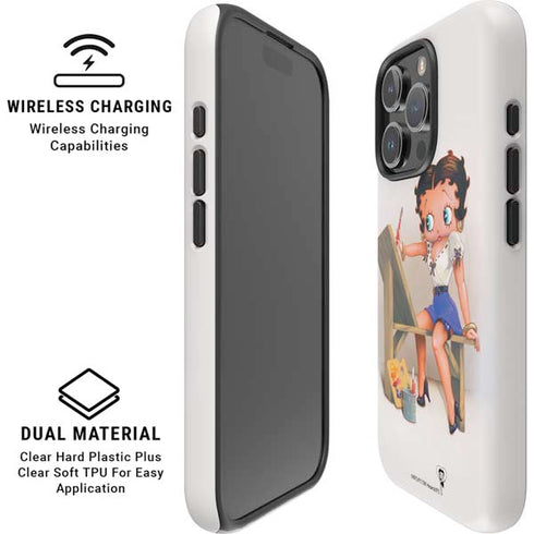 Betty Boop The Artist iPhone 16 Pro Max Magsafe Impact Case