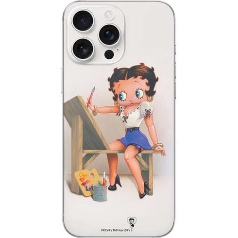 Betty Boop The Artist iPhone 16 Pro Max Skin
