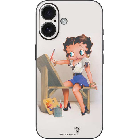 Betty Boop The Artist iPhone 16 Skin