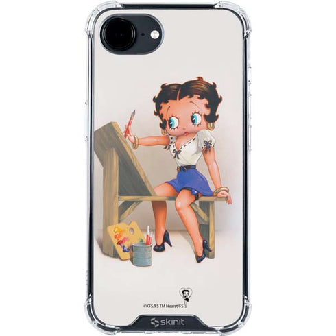 Betty Boop The Artist iPhone 16e Clear Case
