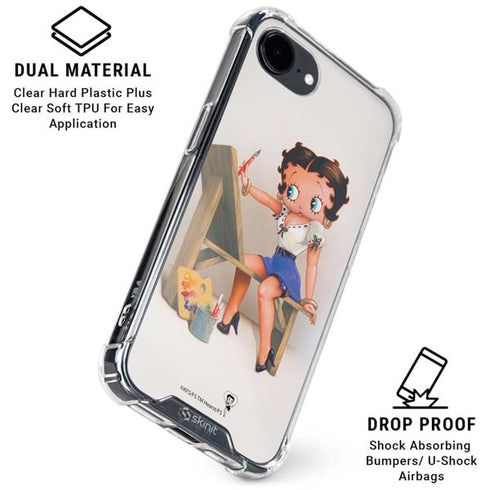 Betty Boop The Artist iPhone 16e Clear Case