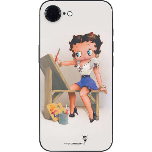 Betty Boop The Artist iPhone 16e Skin