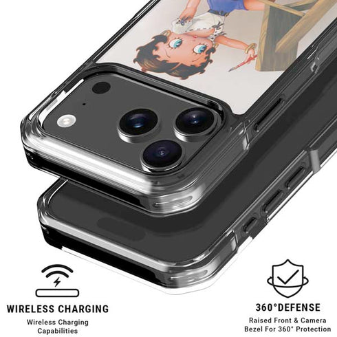 Betty Boop The Artist iPhone 18 Pro Clear Case