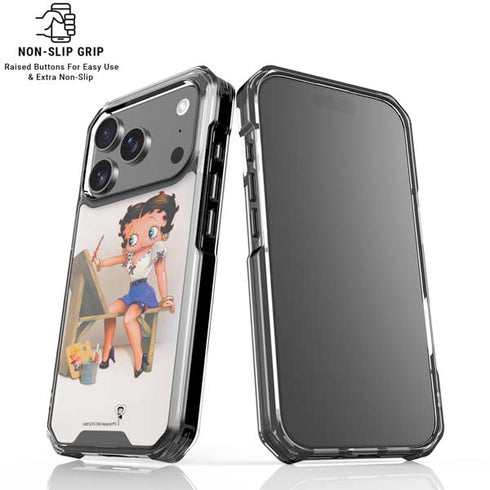 Betty Boop The Artist iPhone 18 Pro Clear Case