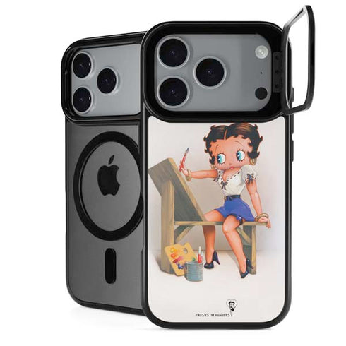 Betty Boop The Artist iPhone 18 Pro Kickstand Case