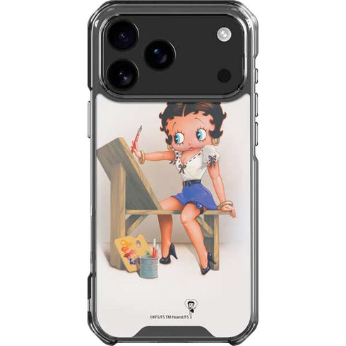 Betty Boop The Artist iPhone 18 Pro Max Clear Case