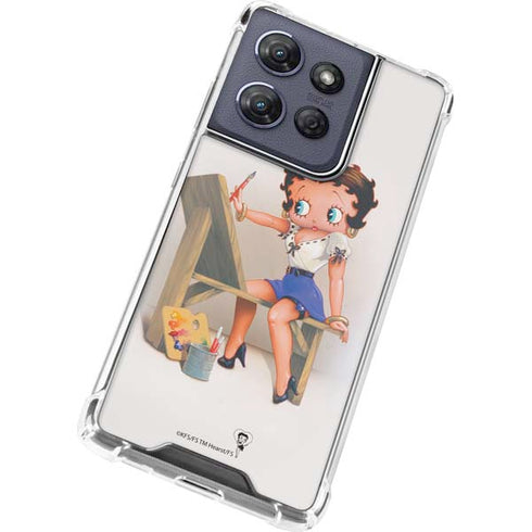 Betty Boop The Artist Moto G 5G (2025) Clear Case