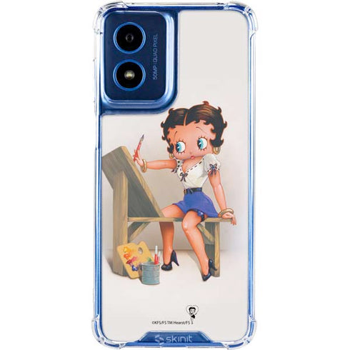 Betty Boop The Artist Moto G 5G (2024) Clear Case