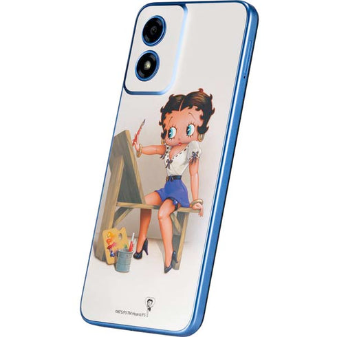 Betty Boop The Artist Moto G Play 4G (2024) Skin