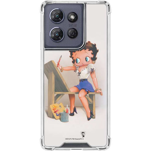 Betty Boop The Artist Moto G Power 5G (2025) Clear Case
