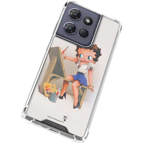 Betty Boop The Artist Moto G Power 5G (2025) Clear Case