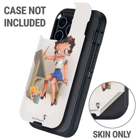 Betty Boop The Artist Otterbox Defender iPhone Skin