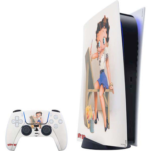 Betty Boop The Artist PlayStation PS5 Skins