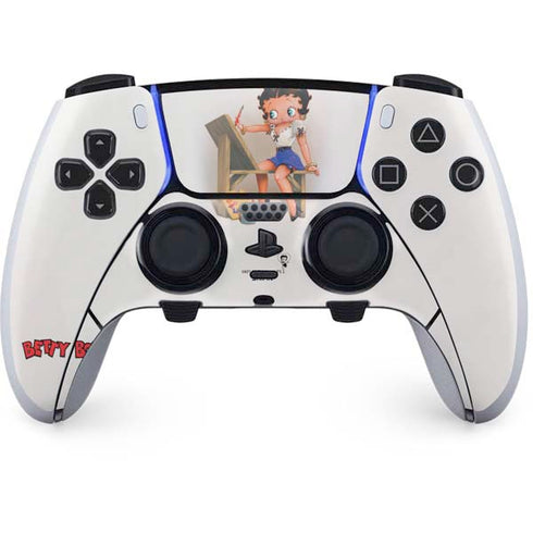 Betty Boop The Artist PS5 DualSense Edge Pro Controller Skin