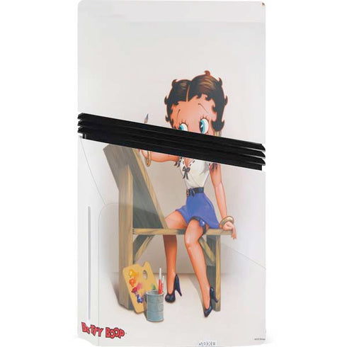 Betty Boop The Artist PS5 Pro Disk Bundle Skin