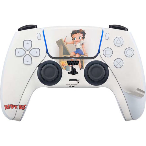 Betty Boop The Artist PS5 Pro Disk Bundle Skin