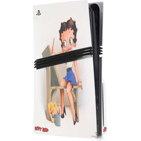 Betty Boop The Artist PlayStation PS5 Skins