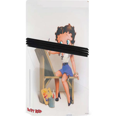 Betty Boop The Artist PS5 Pro Disk Console Skin
