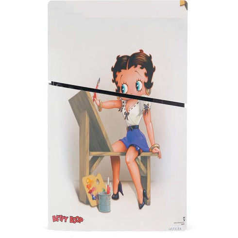 Betty Boop The Artist PS5 Slim Digital Edition Console Skin