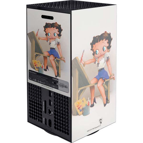 Betty Boop The Artist XBox Series X Digital Edition Console Skin