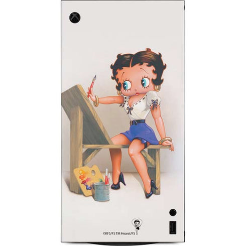 Betty Boop The Artist XBox Series X Digital Edition Console Skin