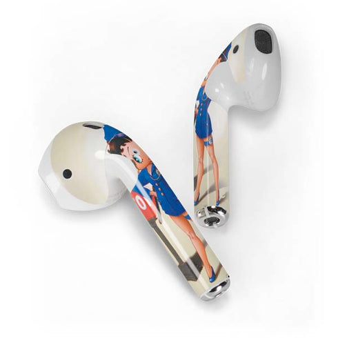 Betty Boop The Police Officer Apple AirPods Skin